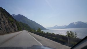 The views driving in Alaska