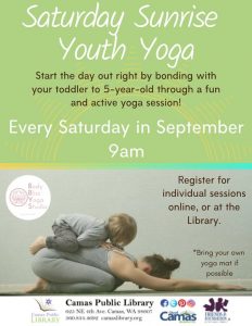 youth yoga camas public library